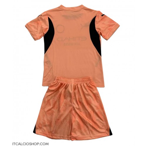 Manchester City Portiere Seconda Maglia Bambino 2024-25 Manica Corta (+ Pantaloni corti)